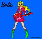 Dibujo Barbie guitarrista pintado por melisa7905