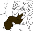 Dibujo El rapto de Perséfone pintado por mochs