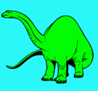 Dibujo Braquiosaurio II pintado por drago