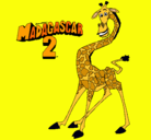 Dibujo Madagascar 2 Melman pintado por alejandra04