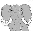 Dibujo Elefante africano pintado por santiago1105