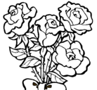 Dibujo Ramo de rosas pintado por Irilau123