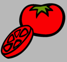 Dibujo Tomate pintado por totipo