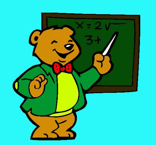 Dibujo Profesor oso pintado por patry1234