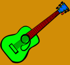 Dibujo Guitarra española II pintado por caertghbvhj