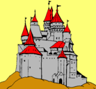 Dibujo Castillo medieval pintado por srgj
