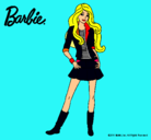 Dibujo Barbie juvenil pintado por pendeja