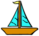 Dibujo Barco velero pintado por mariagilmenacho