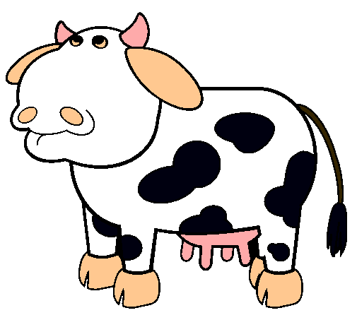 Dibujo Vaca pensativa pintado por anabelem