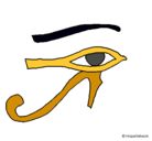 Dibujo Ojo Horus pintado por Vigia