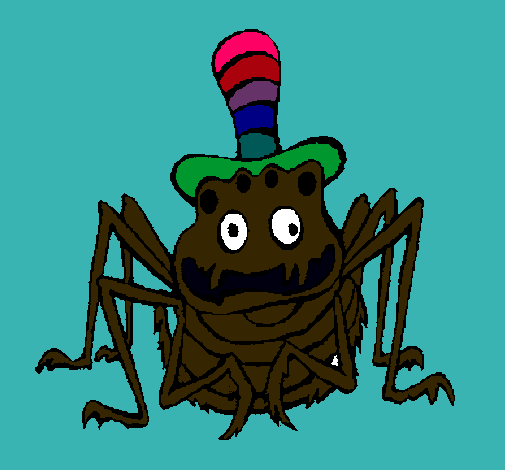 Araña con sombrero