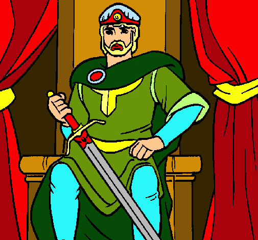 Dibujo Caballero rey pintado por Kaska