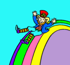 Dibujo Duende en el arco iris pintado por gohorem