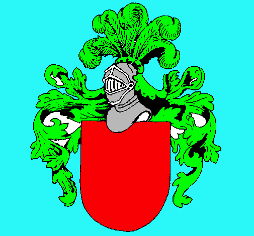 Escudo de armas y casco