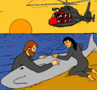 Dibujo Rescate ballena pintado por Arqueologa