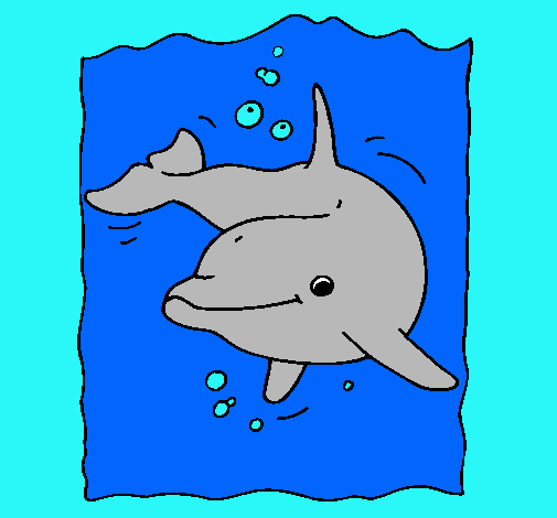 Dibujo Delfín pintado por DIAMANTE2002