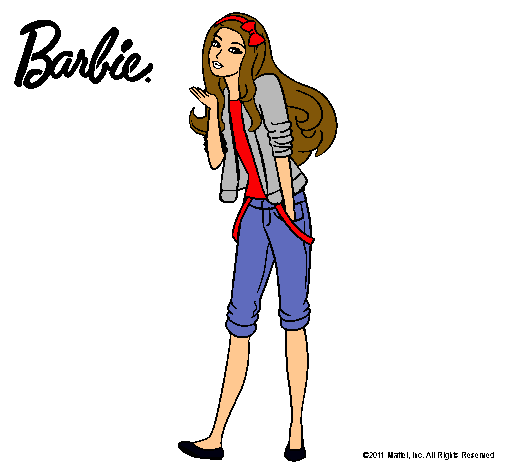 Barbie con look casual