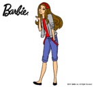 Dibujo Barbie con look casual pintado por mOrenaH