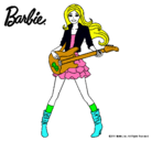 Dibujo Barbie guitarrista pintado por miranda7amor