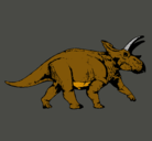 Dibujo Triceratops pintado por stiratosauri
