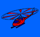 Dibujo Helicóptero pintado por gito