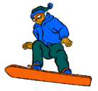 Dibujo Snowboard pintado por adrian1