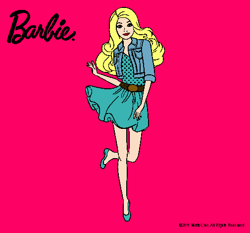 Dibujo Barbie informal pintado por xime99