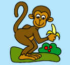 Dibujo Mono pintado por martazd