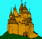 Dibujo Castillo medieval pintado por narsiso