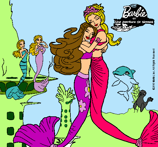 Barbie sirena y la reina sirena