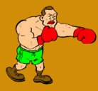 Dibujo Boxeador pintado por claunoe