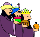 Dibujo Los Reyes Magos 3 pintado por magos 