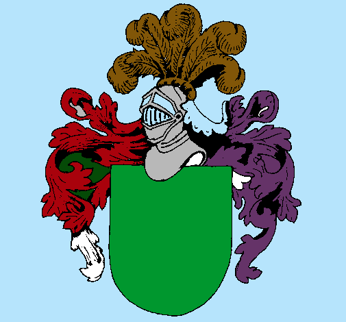 Escudo de armas y casco