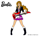 Dibujo Barbie guitarrista pintado por Diana299