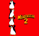 Dibujo Madagascar 2 Pingüinos pintado por sofy22