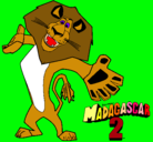 Dibujo Madagascar 2 Alex 2 pintado por deyerson