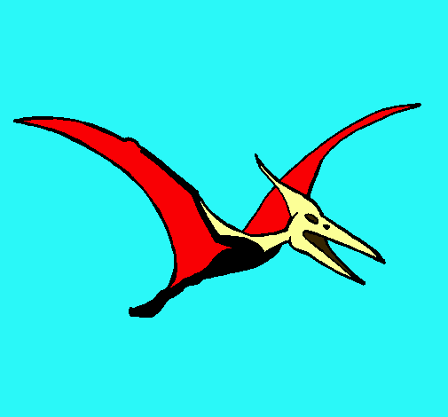 Dibujo Pterodáctilo pintado por drago