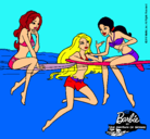 Dibujo Barbie y sus amigas pintado por valeriaxd