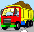Dibujo Camión de carga pintado por erikacf