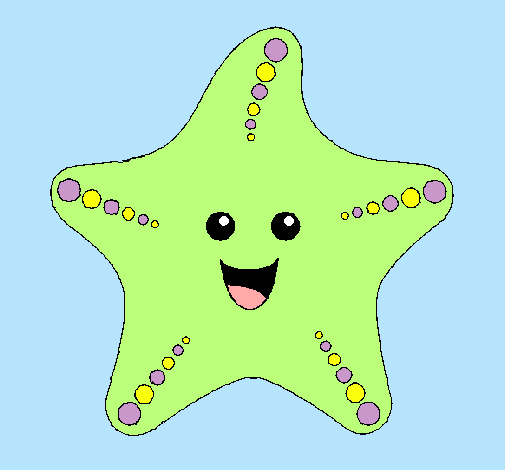 Dibujo Estrella de mar pintado por KenBb