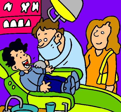 Niño en el dentista