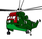 Dibujo Helicóptero al rescate pintado por W456