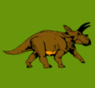 Dibujo Triceratops pintado por albertosauri