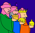 Dibujo Los Reyes Magos 3 pintado por dianairene