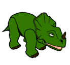 Dibujo Triceratops II pintado por elfranki