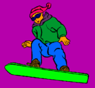 Dibujo Snowboard pintado por nfuejjurjkf