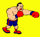 Dibujo Boxeador pintado por anfora