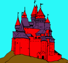 Dibujo Castillo medieval pintado por carl