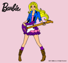 Dibujo Barbie guitarrista pintado por DAYAMI