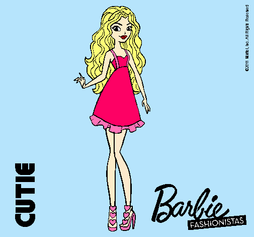 Dibujo Barbie Fashionista 3 pintado por xime99